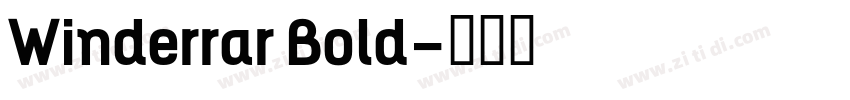 Winderrar Bold字体转换